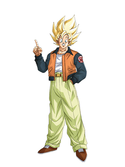 Goku SSJ Blue (costume z) kaioken transparent background PNG